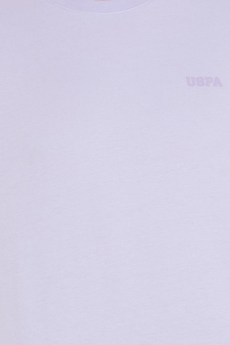 Erkek Lila Basic Bisiklet Yaka Tişört - 50264918068