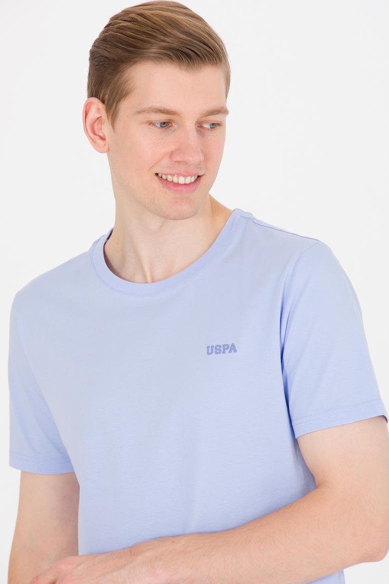 Erkek Mavi Basic Bisiklet Yaka Tişört - 50264918078