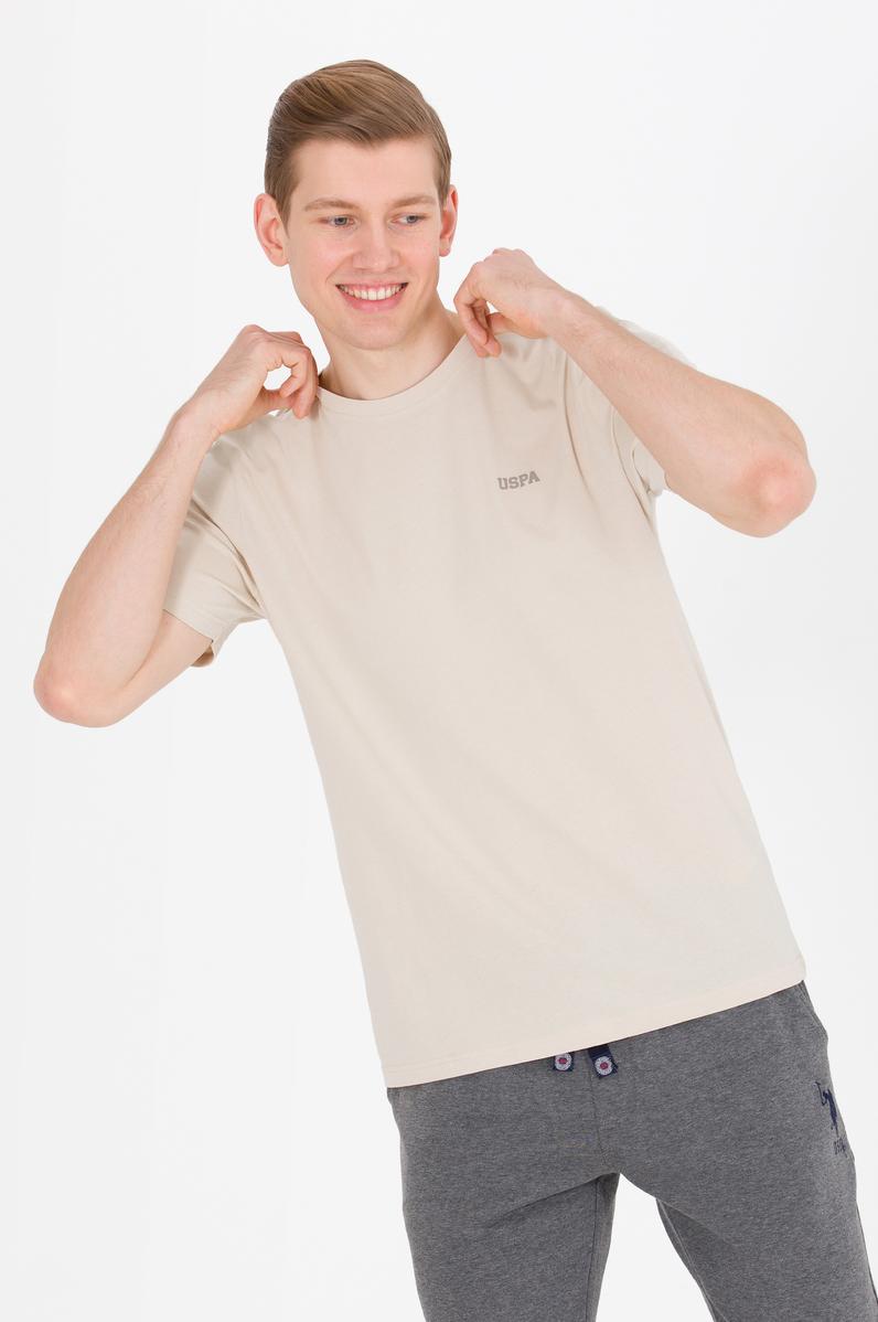 Erkek Taş Basic Bisiklet Yaka Tişört