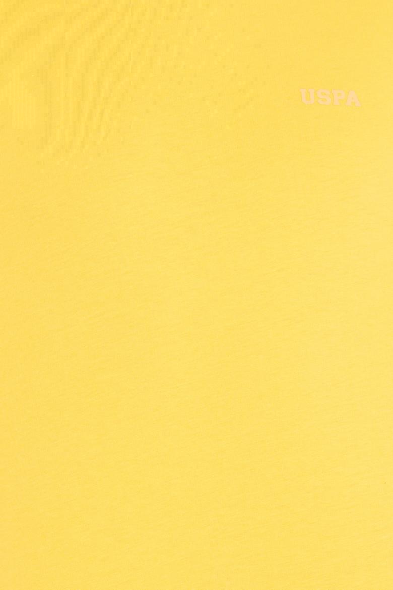 Erkek Koyu Sarı Basic Bisiklet Yaka Tişört - 50264918178