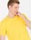 Erkek Koyu Sarı Basic Bisiklet Yaka Tişört