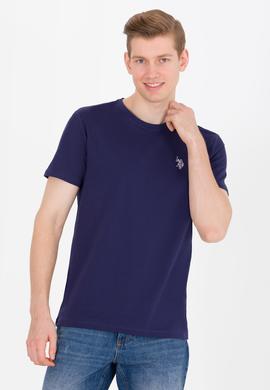 Erkek Lacivert Bisiklet Yaka Tişört - 50264942003