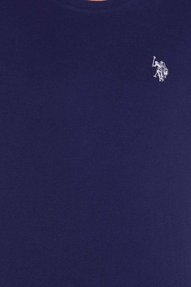 Erkek Lacivert Bisiklet Yaka Tişört - 50264942003