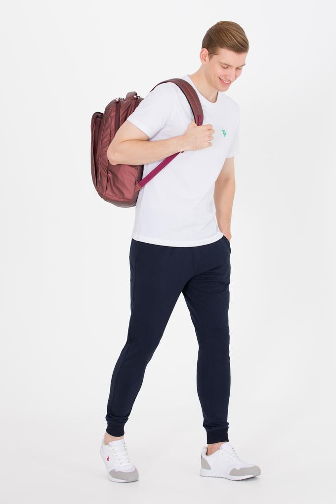 Erkek Beyaz Bisiklet Yaka Tişört