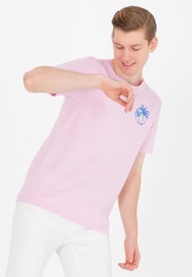 Erkek Manolya Bisiklet Yaka Tişört - 50264950027