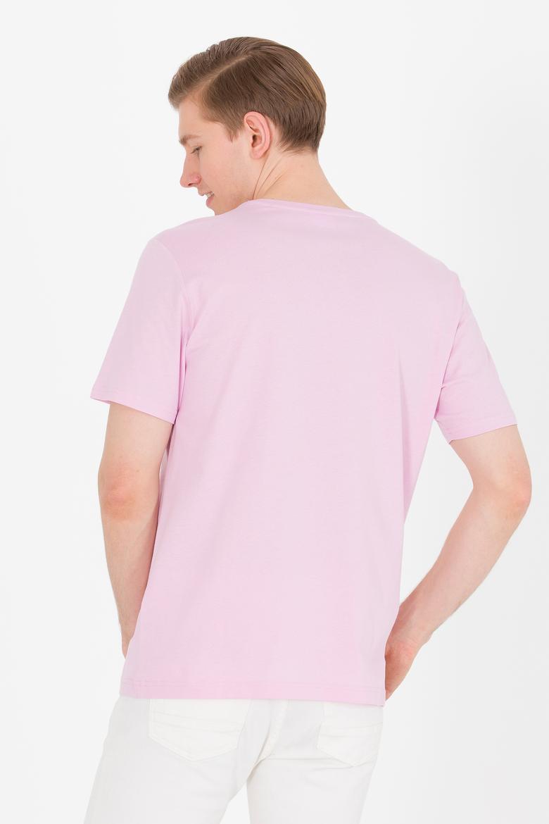 Erkek Manolya Bisiklet Yaka Tişört - 50264950027