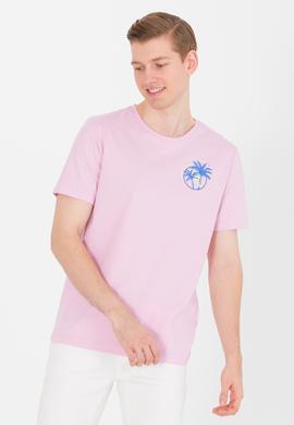 Erkek Manolya Bisiklet Yaka Tişört - 50264950027