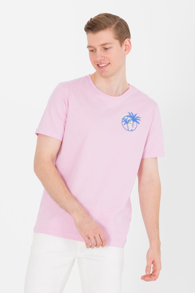 Erkek Manolya Bisiklet Yaka Tişört