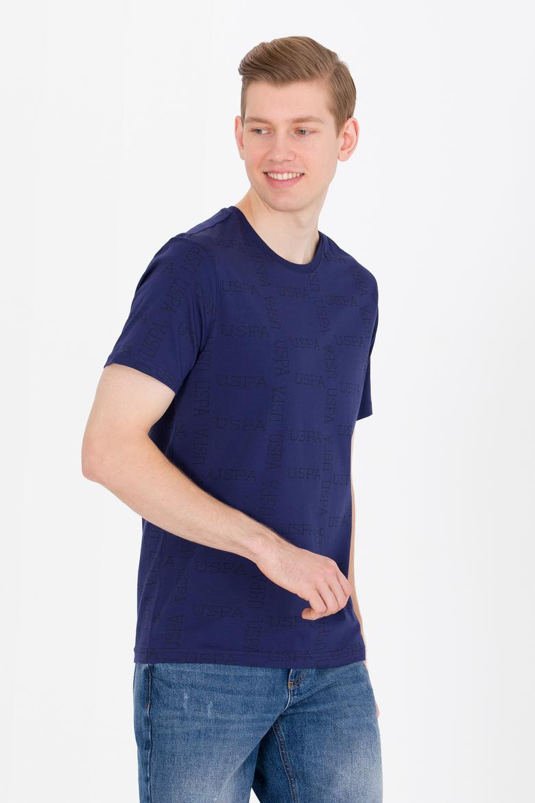 Erkek Lacivert Bisiklet Yaka Tişört