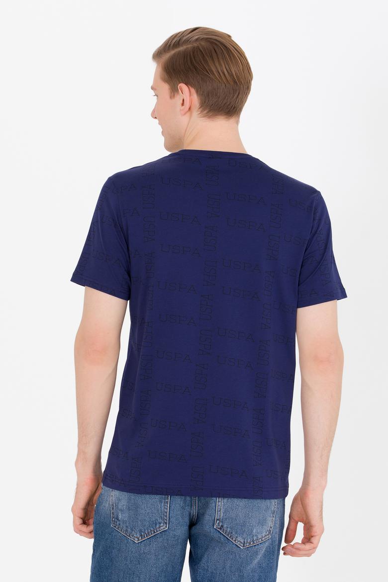 Erkek Lacivert Bisiklet Yaka Tişört - 50264952001