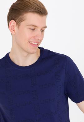 Erkek Lacivert Bisiklet Yaka Tişört - 50264952001