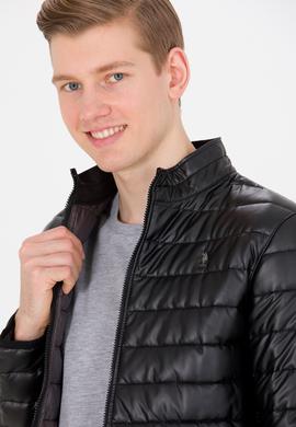 Erkek Siyah Deri Ceket - 50255944011