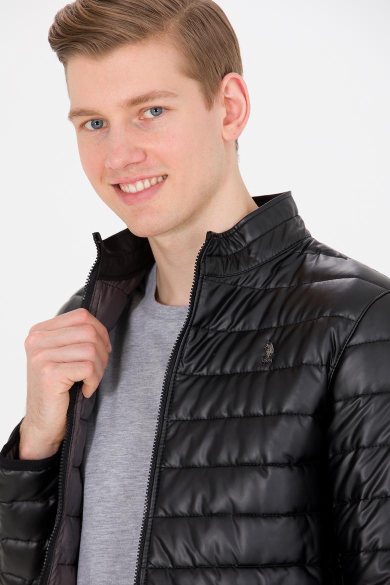 Erkek Siyah Deri Ceket - 50255944011