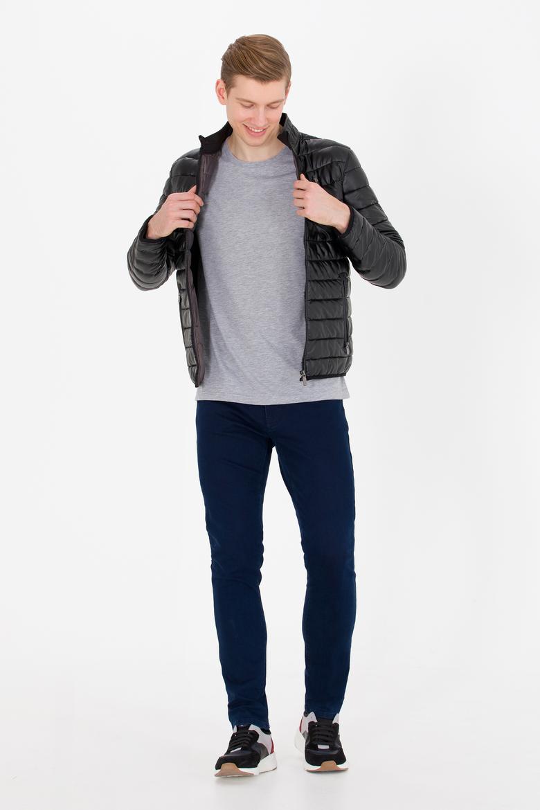 Erkek Siyah Deri Ceket - 50255944011