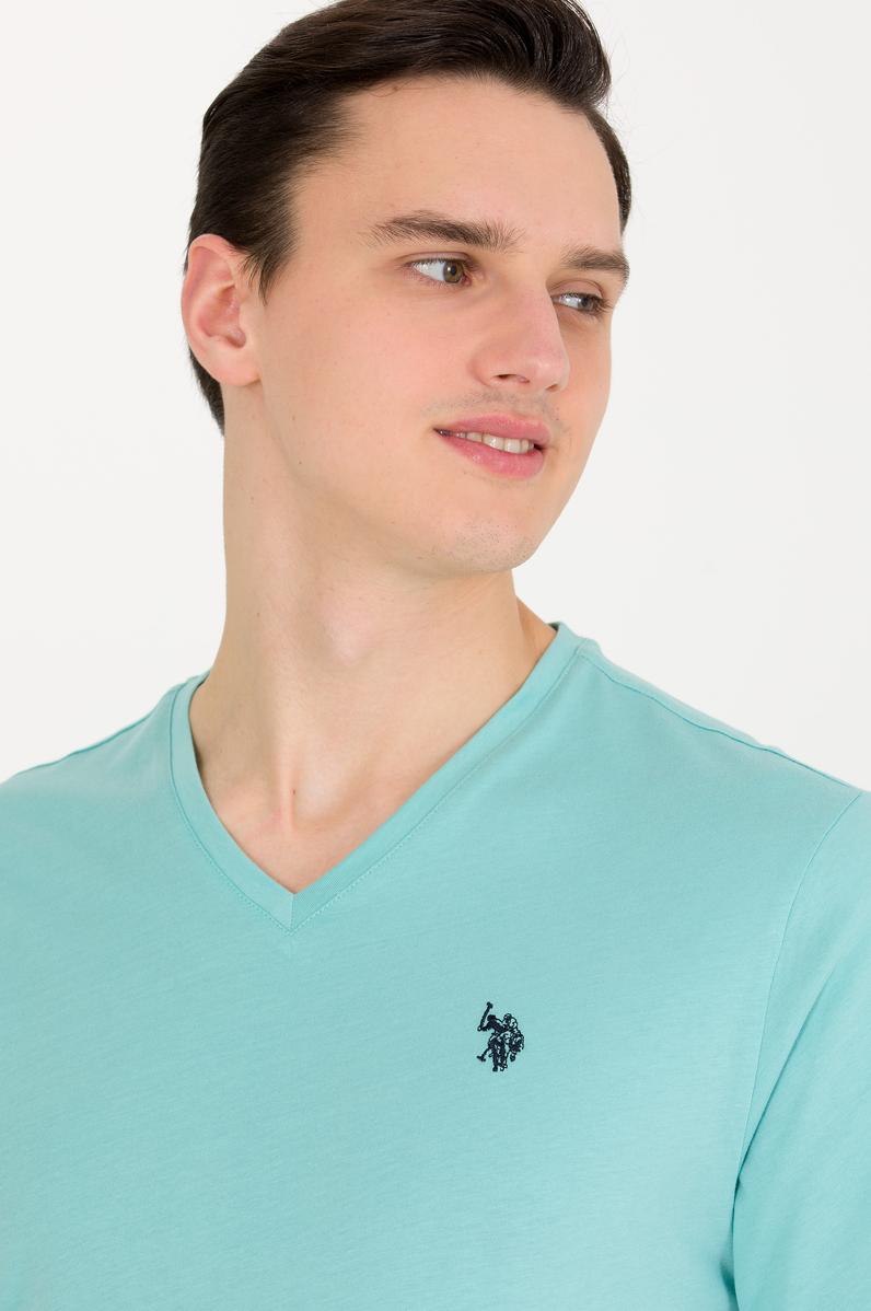 Erkek Mint Basic V Yaka Tişört