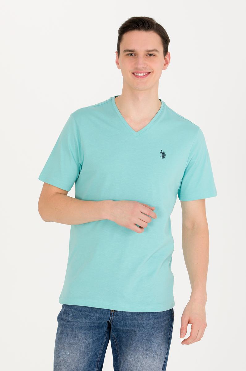 Erkek Mint Basic V Yaka Tişört