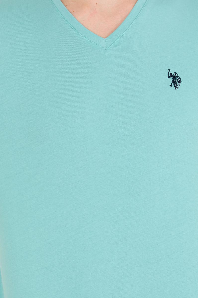 Erkek Mint Basic V Yaka Tişört