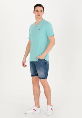 Erkek Mint Basic V Yaka Tişört - 50263203061