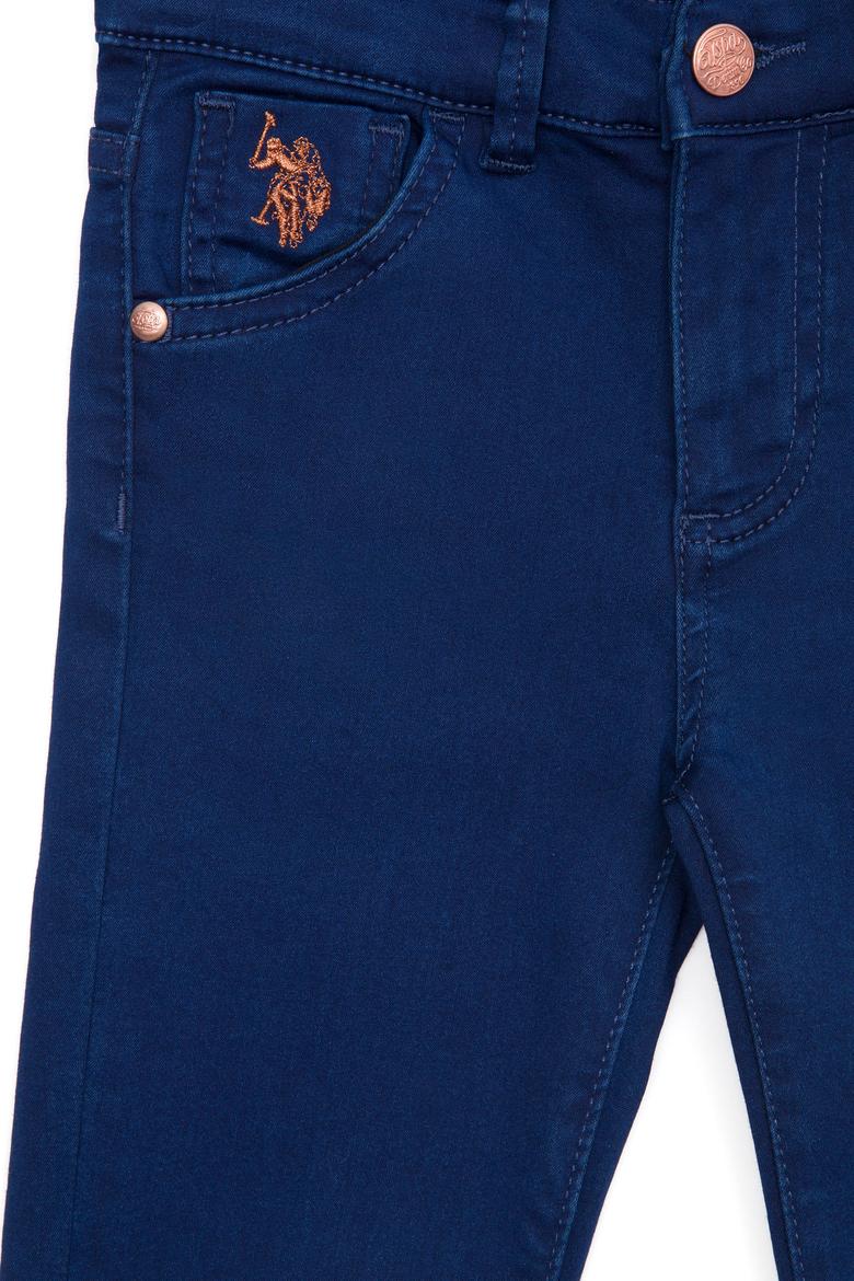 Kız Çocuk Mavi Jean Pantolon - 50266095003