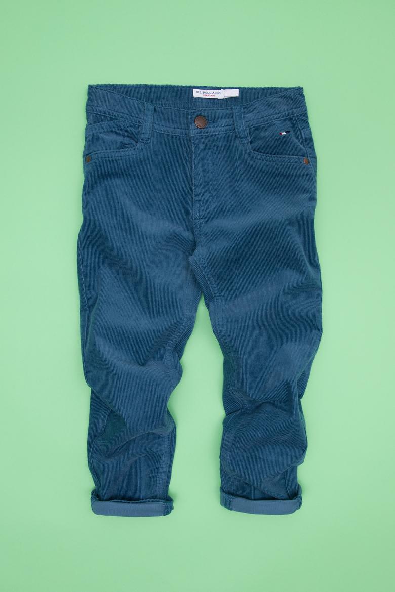 Erkek Çocuk Kobalt Mavi Kanvas Pantolon
