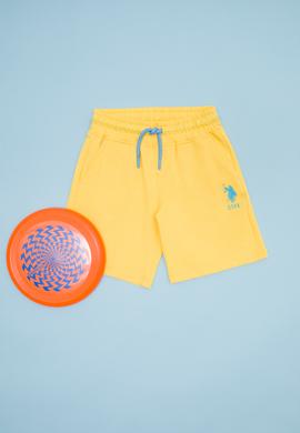Çocuk Sarı Örme Şort - 50263428082