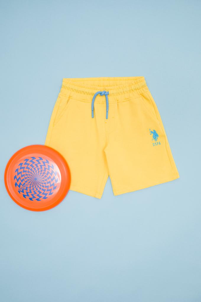 Çocuk Sarı Örme Şort