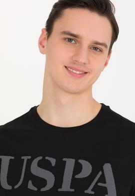 Erkek Siyah Basic Bisiklet Yaka Tişört - 50262976107