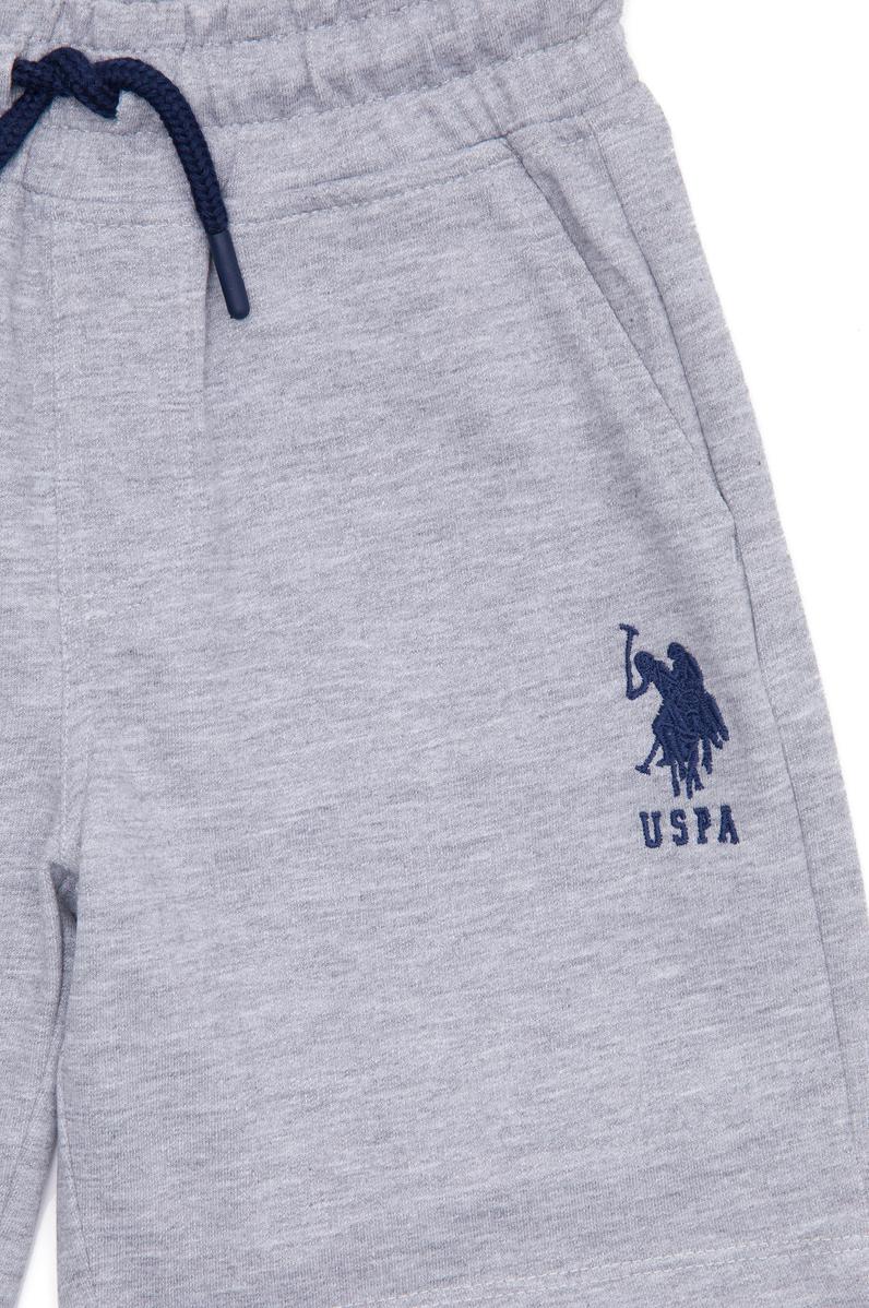 Çocuk Gri Melanj Örme Şort