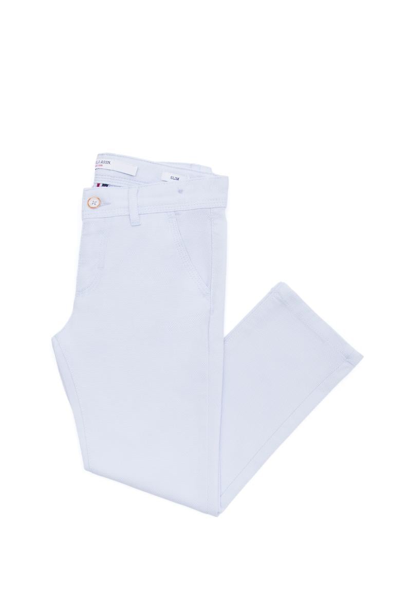 Erkek Çocuk Açık Mavi Kanvas Pantolon