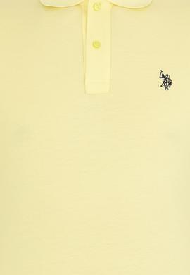 Erkek Açık Sarı Basic Polo Yaka Tişört - 50262933065