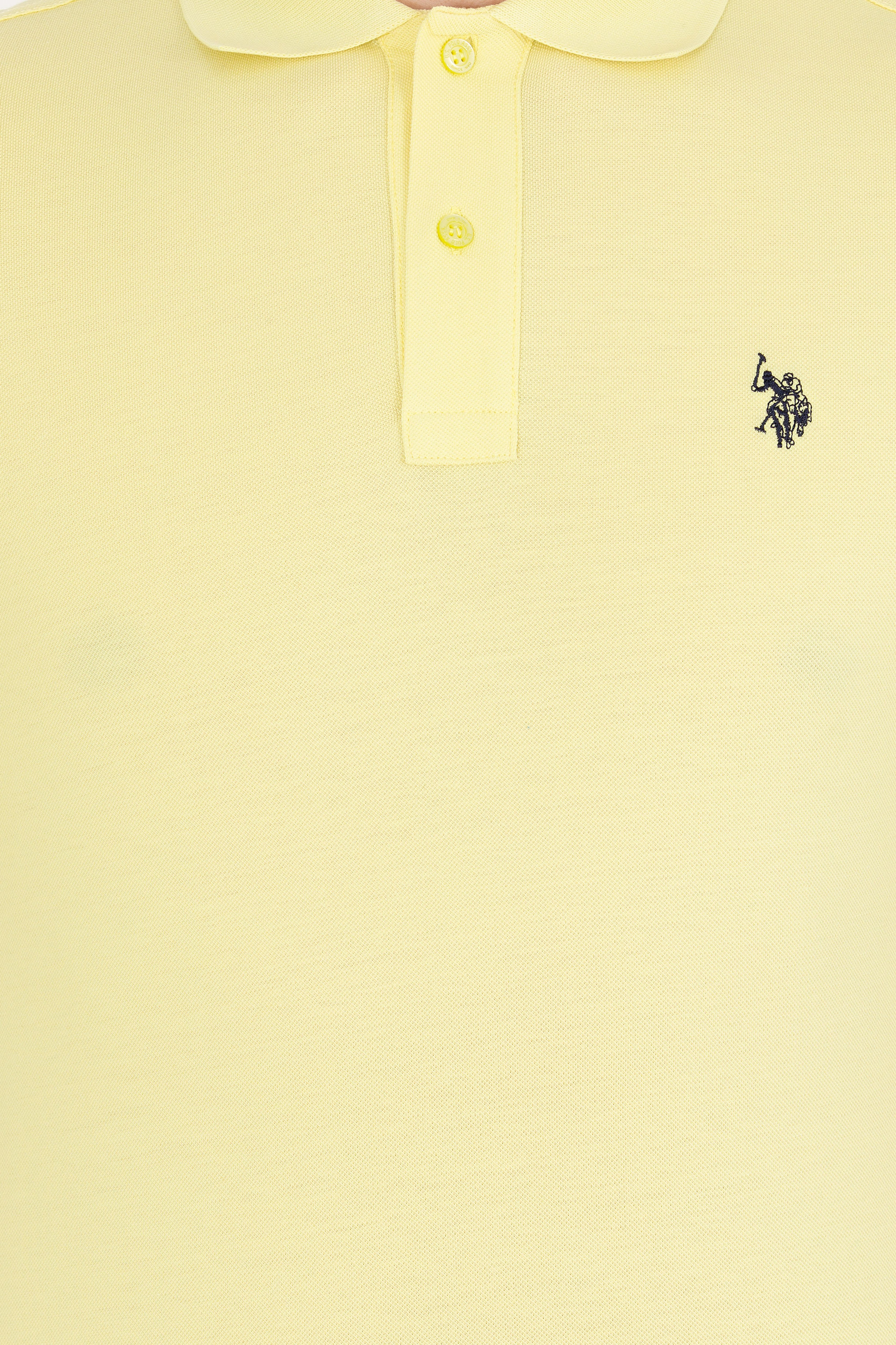 Erkek Açık Sarı Basic Polo Yaka Tişört - Image 6