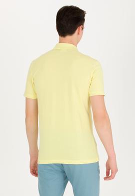 Erkek Açık Sarı Basic Polo Yaka Tişört - 50262933065