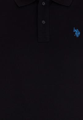 Erkek Siyah Basic Polo Yaka Tişört - 50262933125