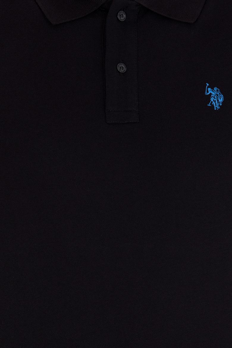 Erkek Siyah Basic Polo Yaka Tişört - 50262933125