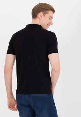Erkek Siyah Basic Polo Yaka Tişört - 50262933125