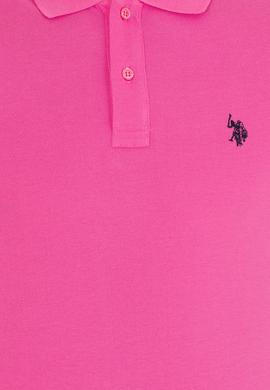 Erkek Pembe Basic Polo Yaka Tişört - 50262933303