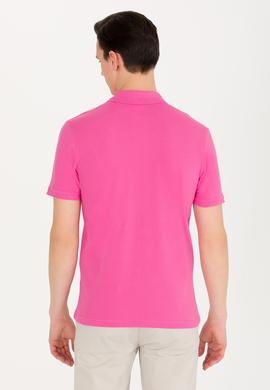 Erkek Pembe Basic Polo Yaka Tişört - 50262933303