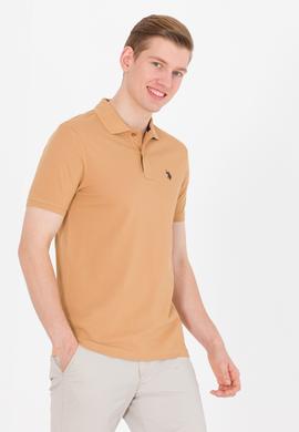 Erkek Camel Basic Polo Yaka Tişört - 50262933425