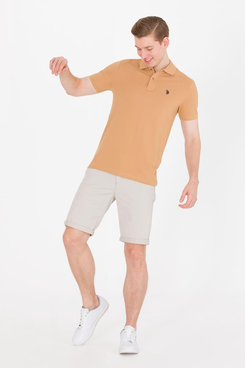 Erkek Camel Basic Polo Yaka Tişört - 50262933425