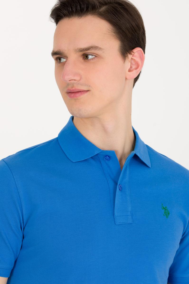 Erkek Saks Basic Polo Yaka Tişört