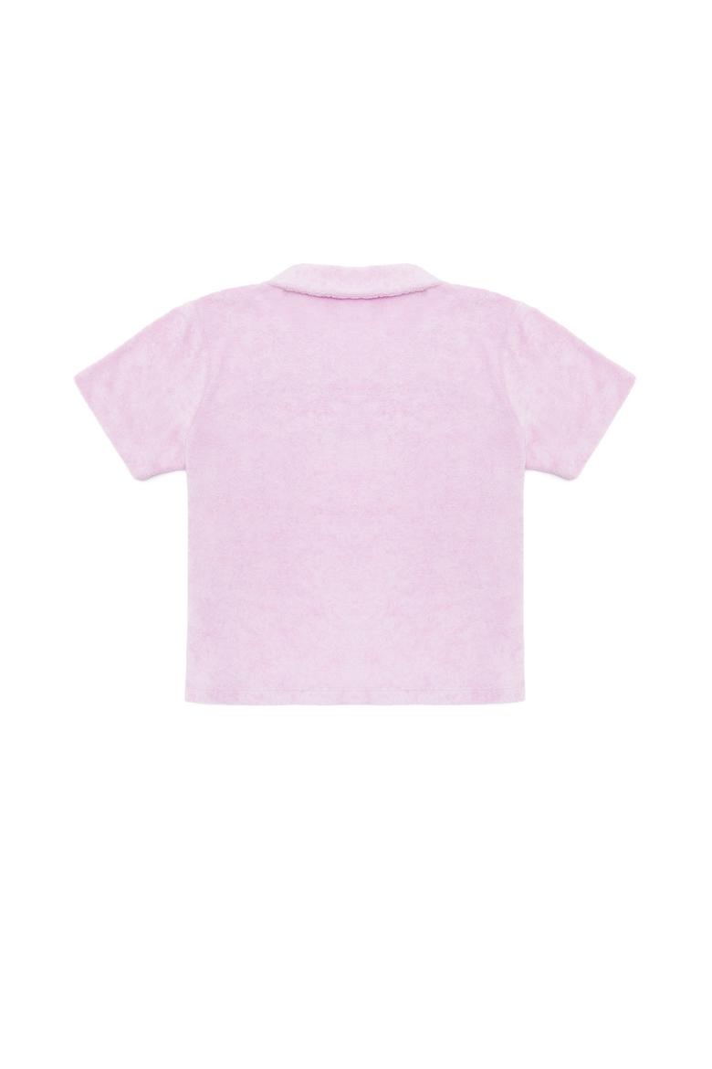 Kız Çocuk Manolya Havlu Kumaş Polo Yaka Tişört - 50265392012