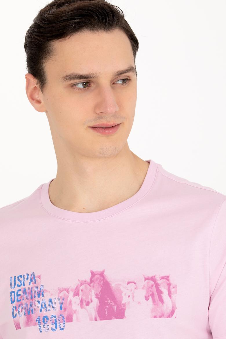 Erkek Manolya Bisiklet Yaka Tişört