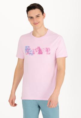 Erkek Manolya Bisiklet Yaka Tişört - 50263365027