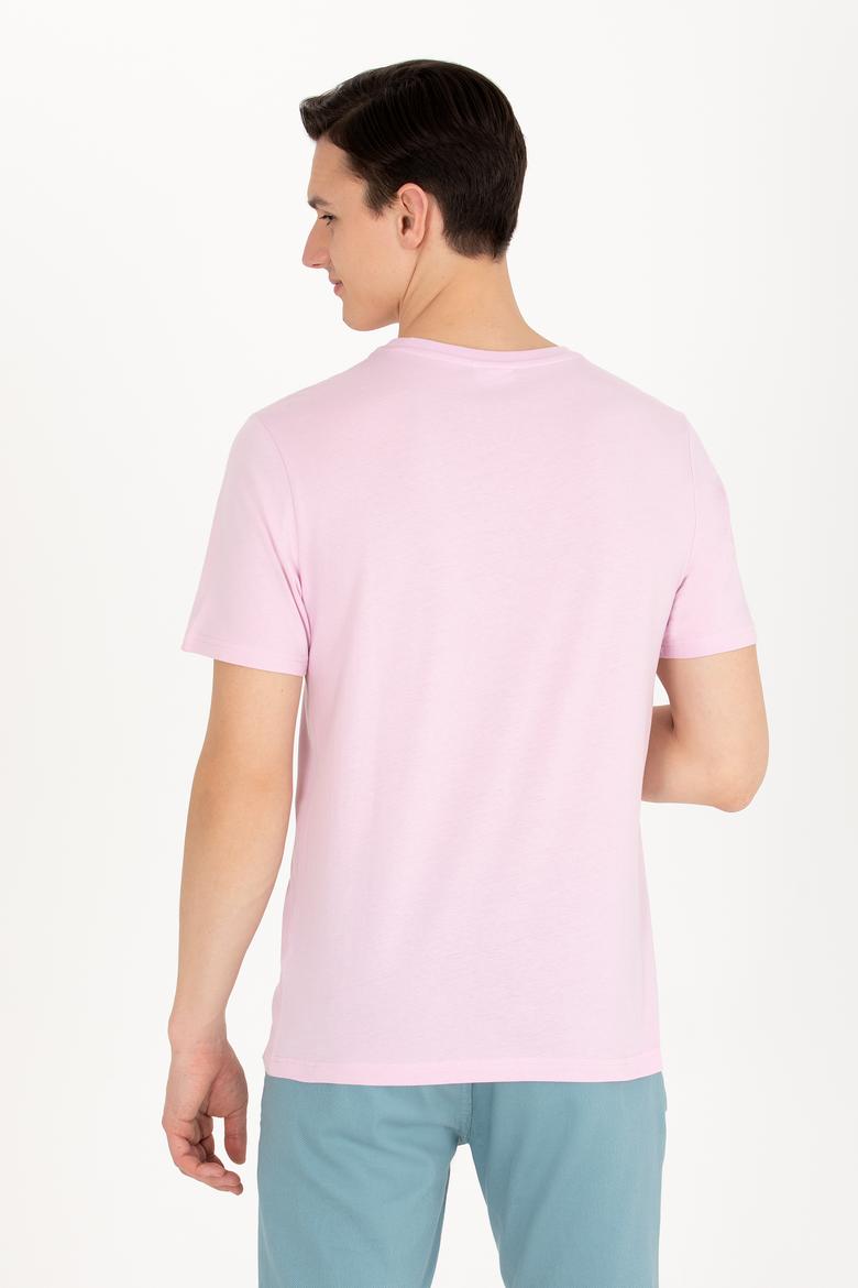 Erkek Manolya Bisiklet Yaka Tişört - 50263365027