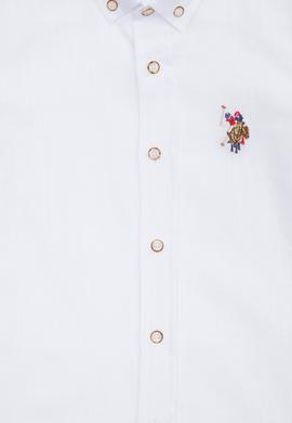 Erkek Çocuk Beyaz Basic Kısa Kollu Gömlek - 50262967011