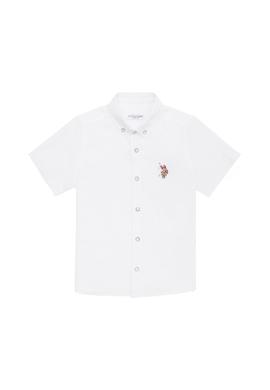 Erkek Çocuk Beyaz Basic Kısa Kollu Gömlek - 50262967011