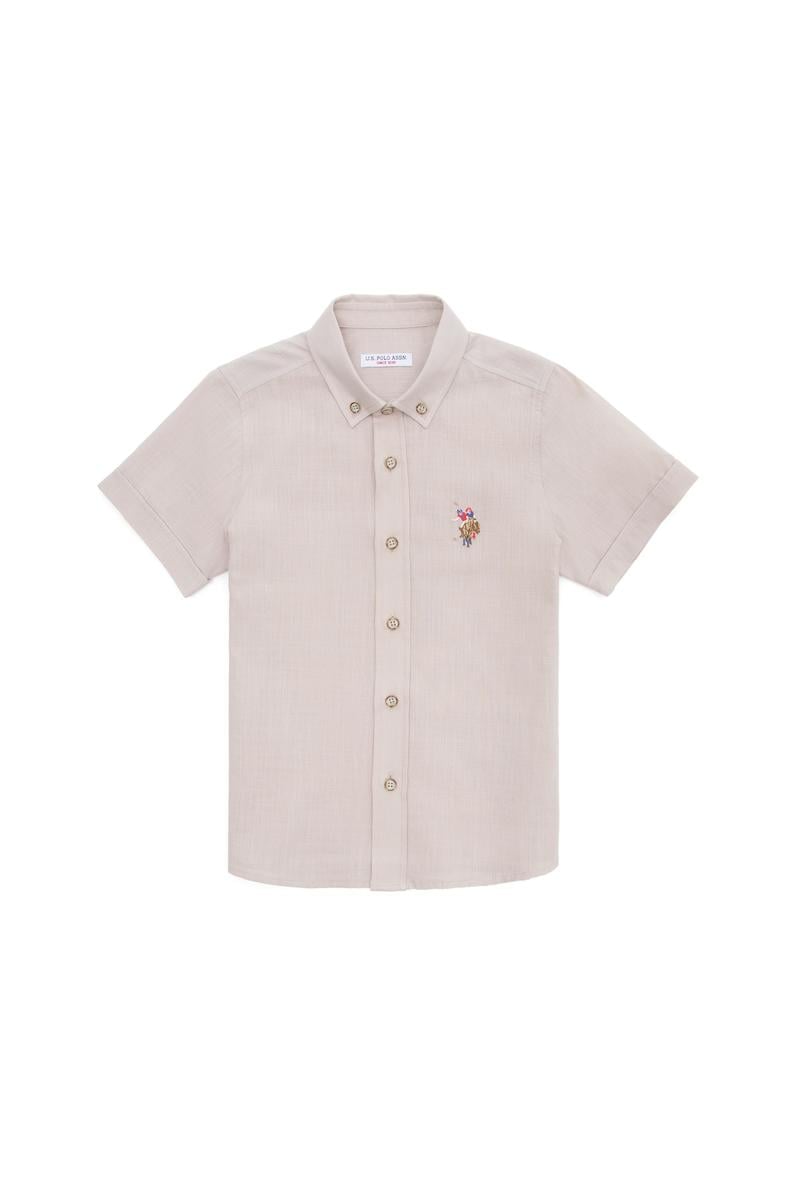 Erkek Çocuk Taş Kısa Kollu Gömlek