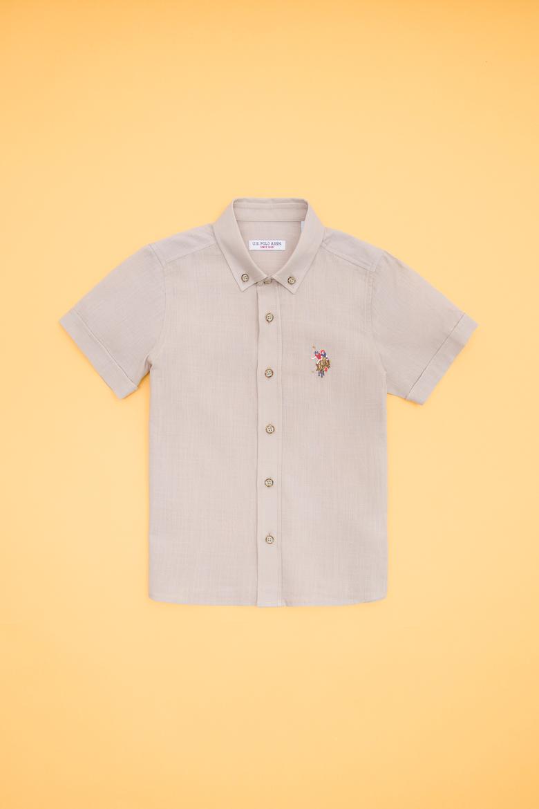 Erkek Çocuk Taş Kısa Kollu Gömlek