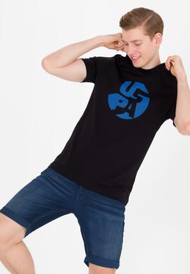 Erkek Siyah Bisiklet Yaka T-Shirt - 50263323047