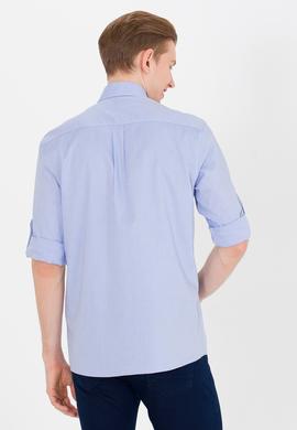 Erkek Mavi Uzun Kollu Gömlek - 50263361014